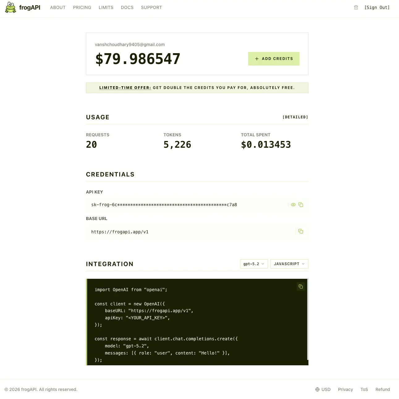 Screenshot 2 of frogAPI