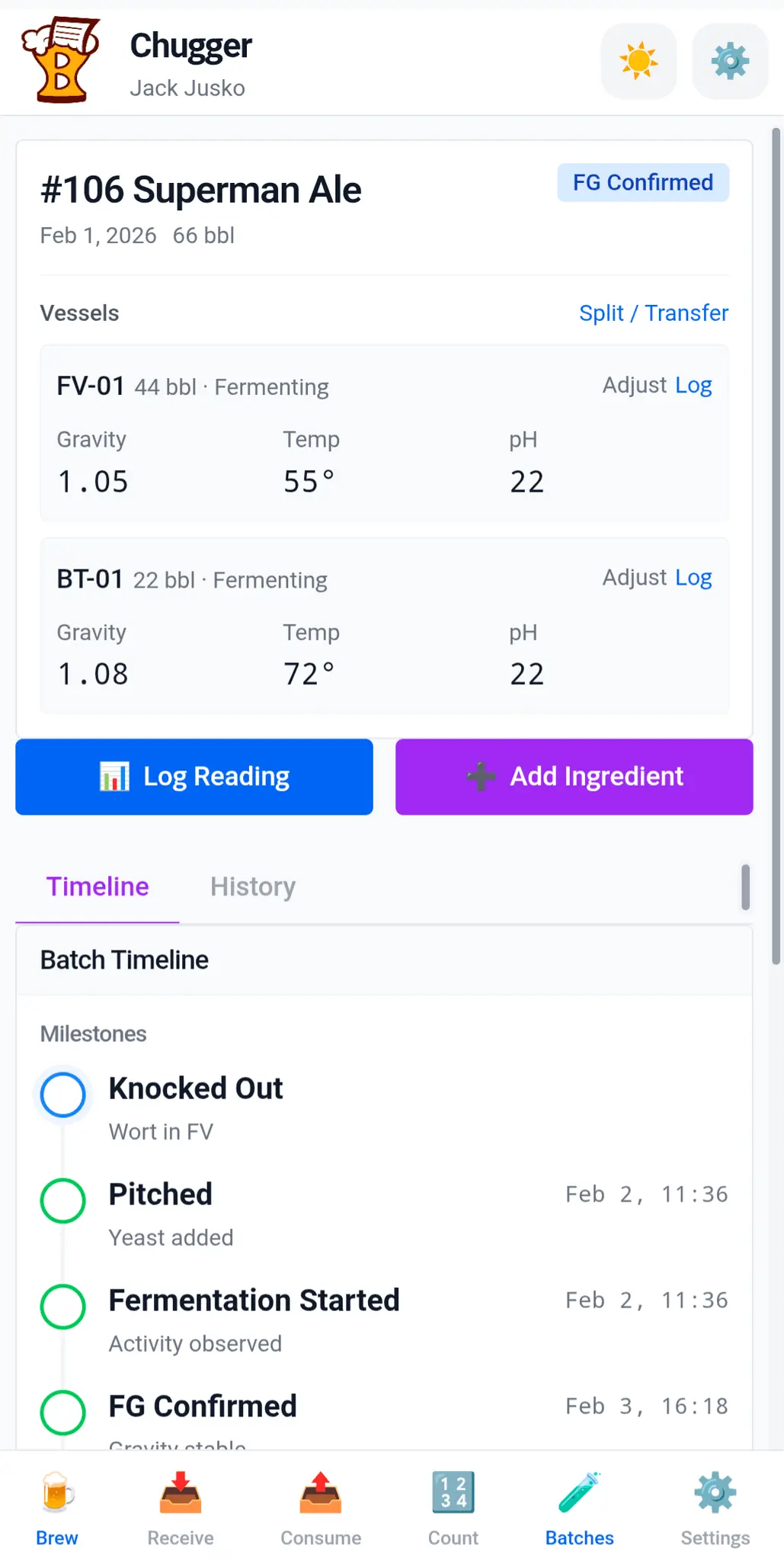 Screenshot 2 of BrewLedger