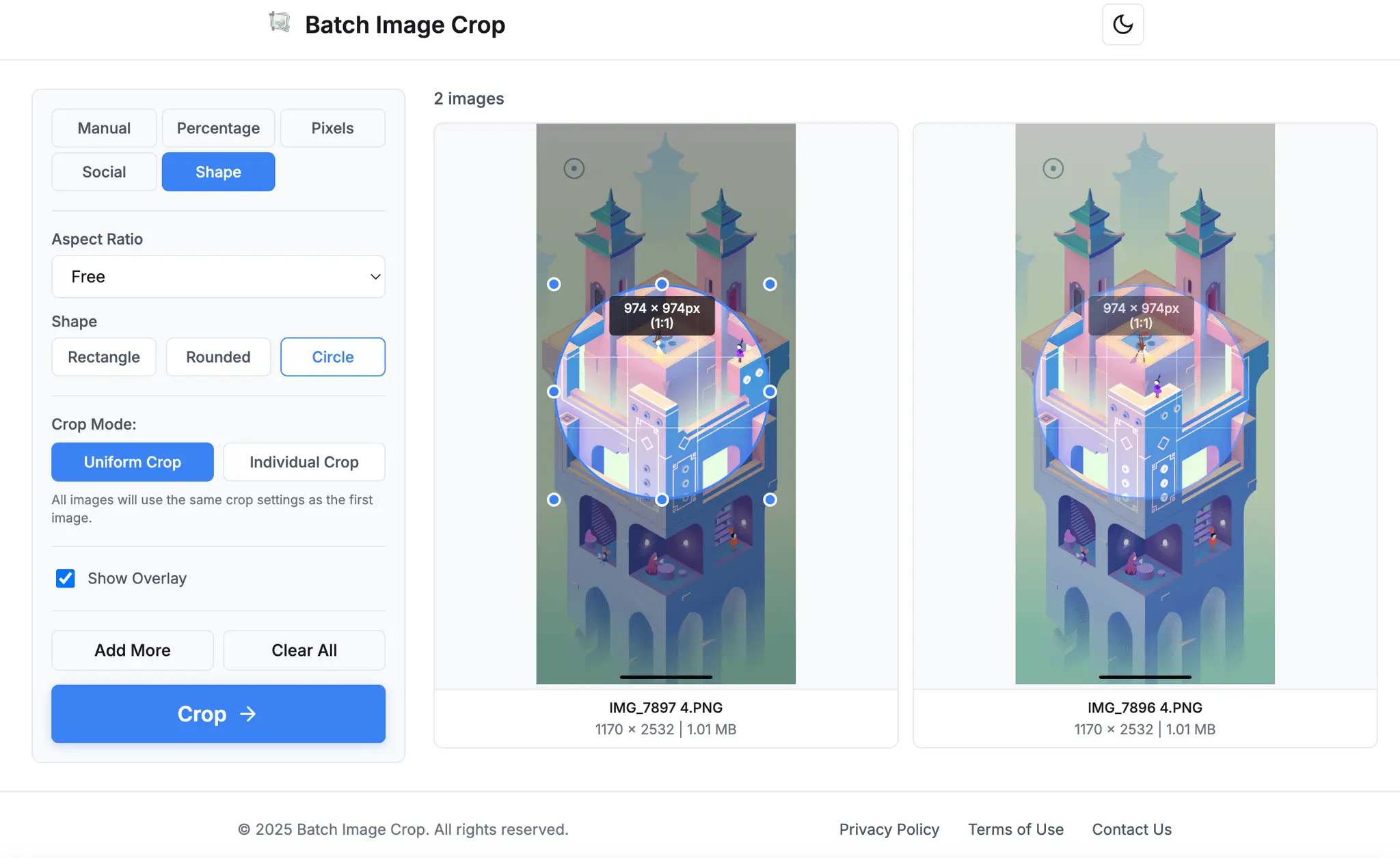 Screenshot 4 of Batch Image Crop