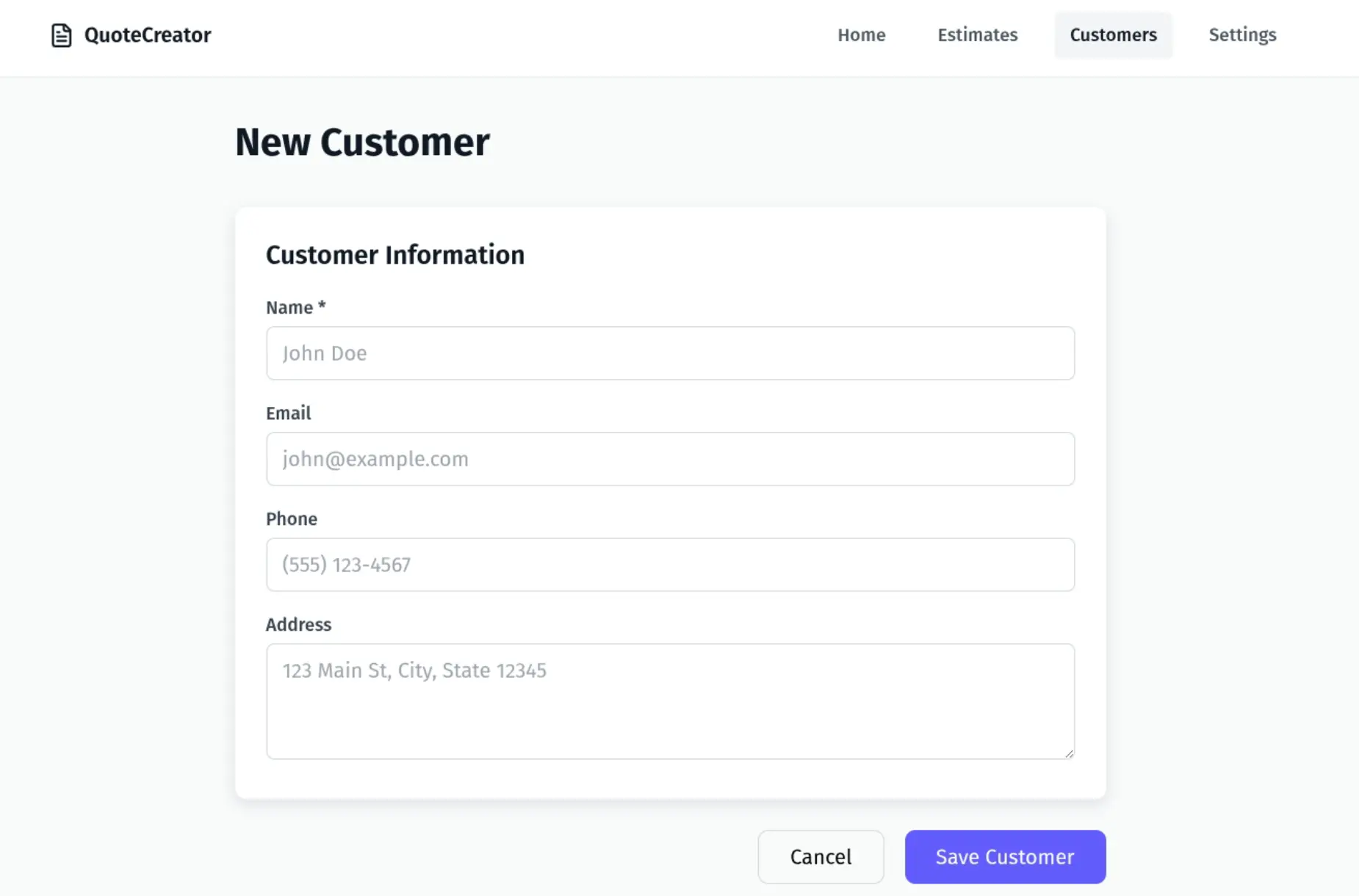 Screenshot 3 of QuoteCreator