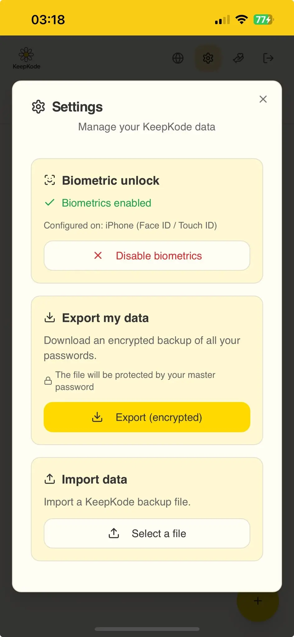 Screenshot 6 of KeepKode