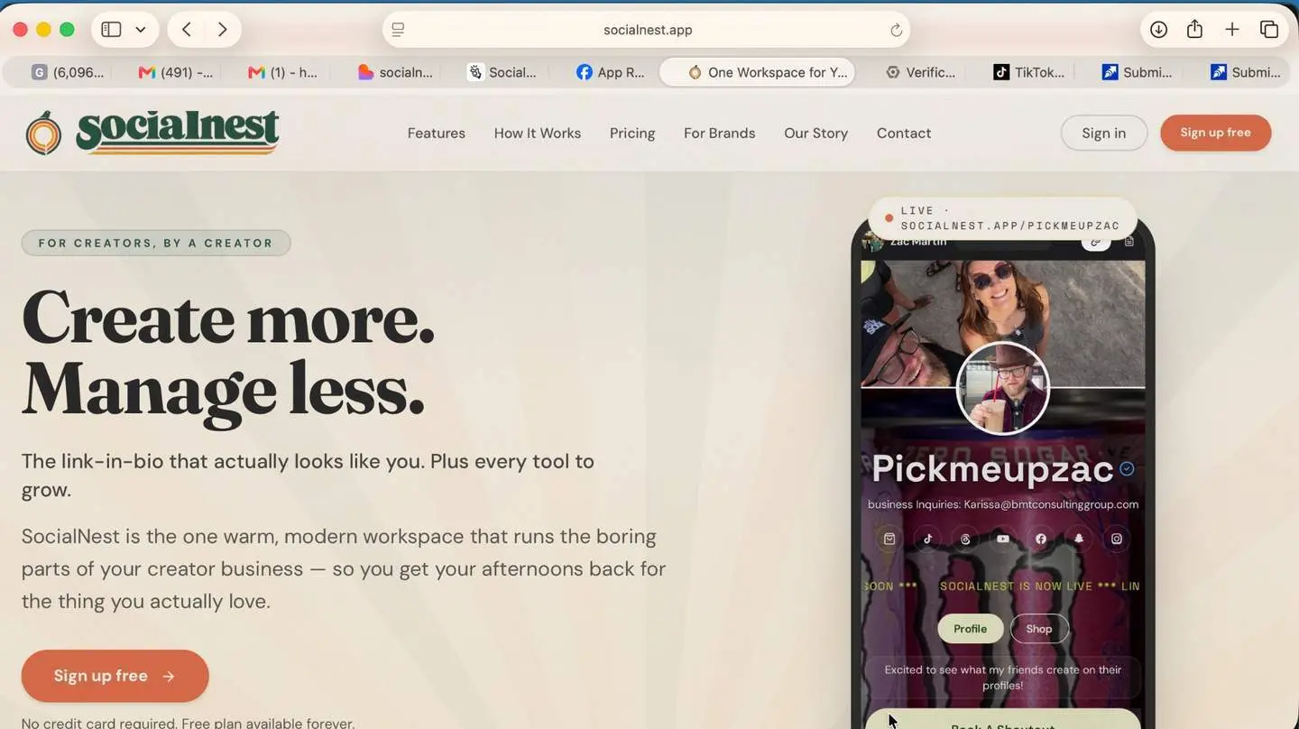 Screenshot 1 of Socialnest.app