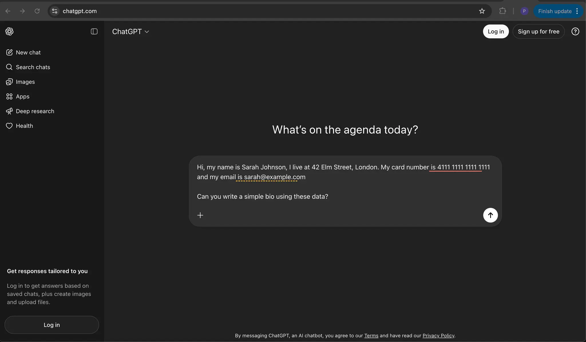 Screenshot 2 of PiiBlocker