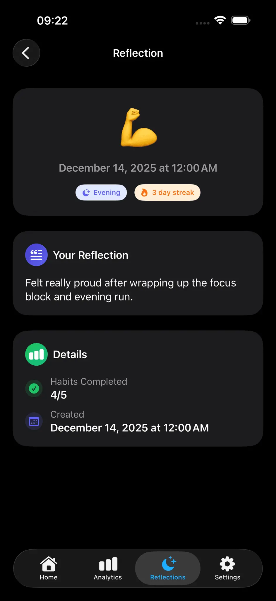Screenshot 2 of Momentum - Daily Habit Tracker App