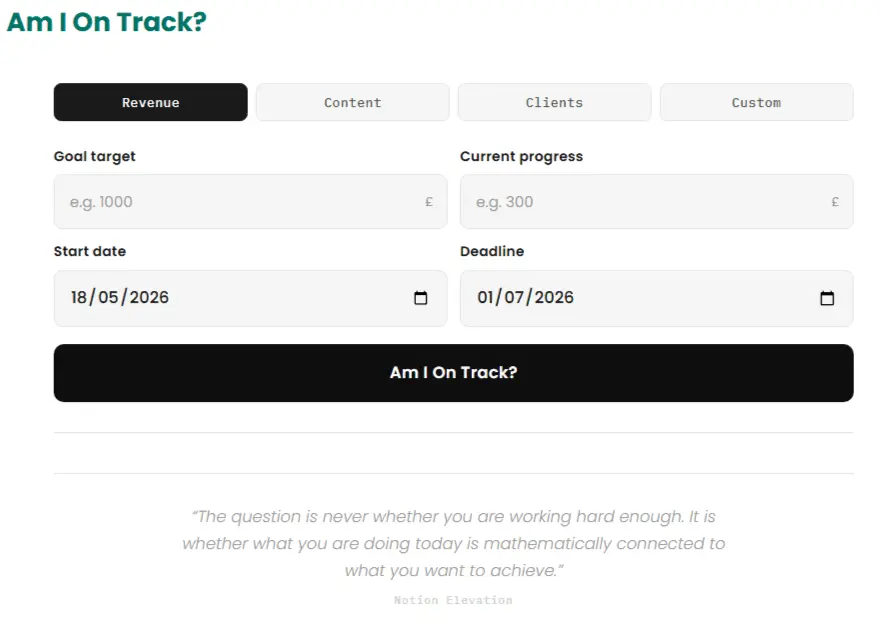 Screenshot 3 of Am I On Track? Tracker