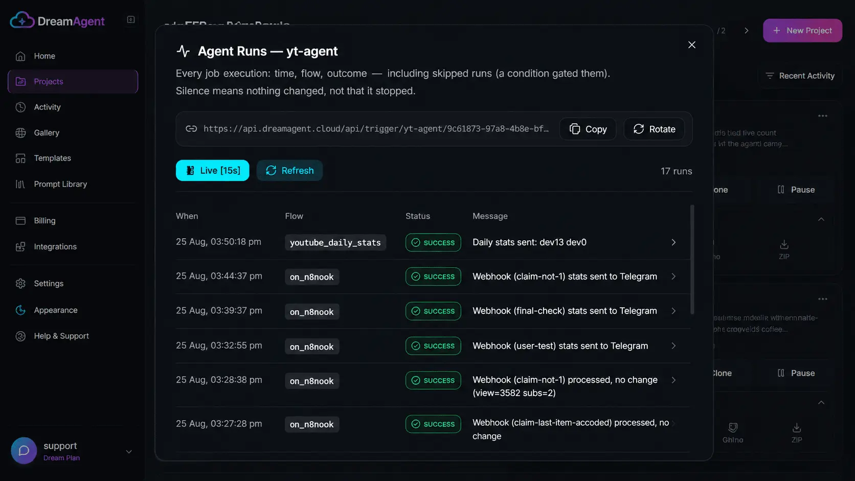 Screenshot 1 of DreamAgent