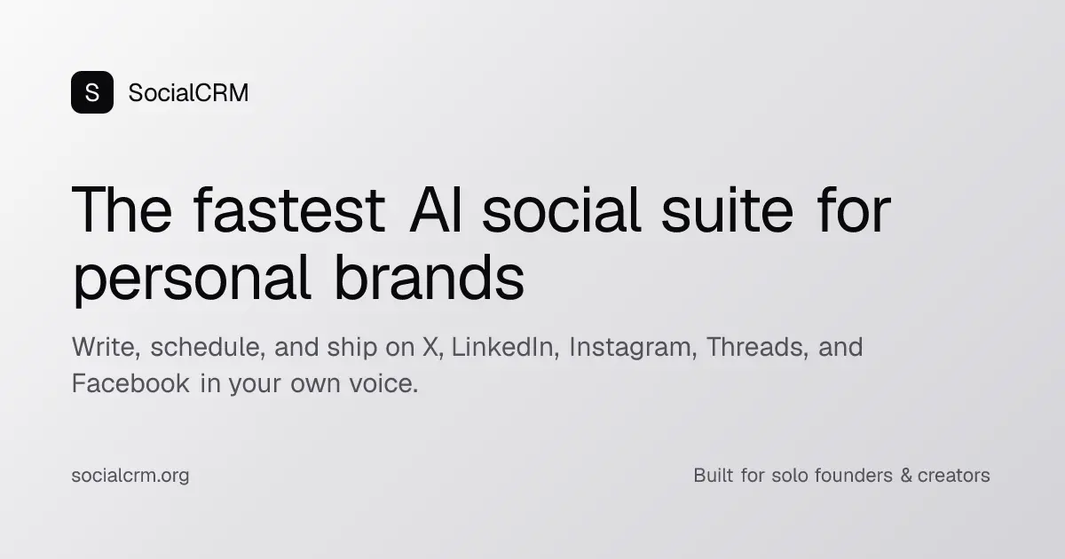 Screenshot 1 of SocialCRM