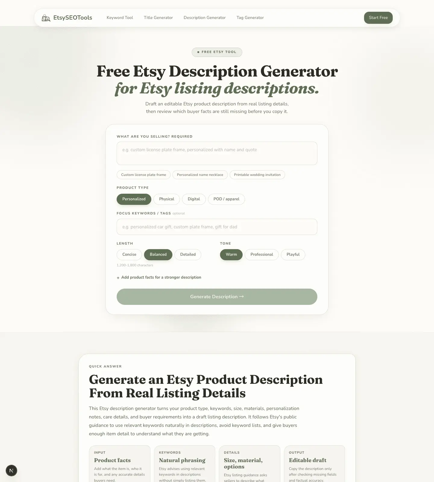 Screenshot 1 of EtsySEOTools