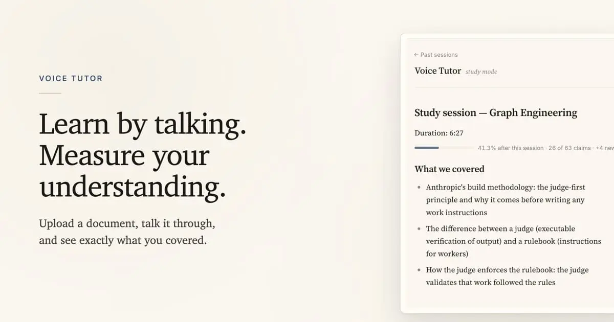 Screenshot 1 of Voice Tutor