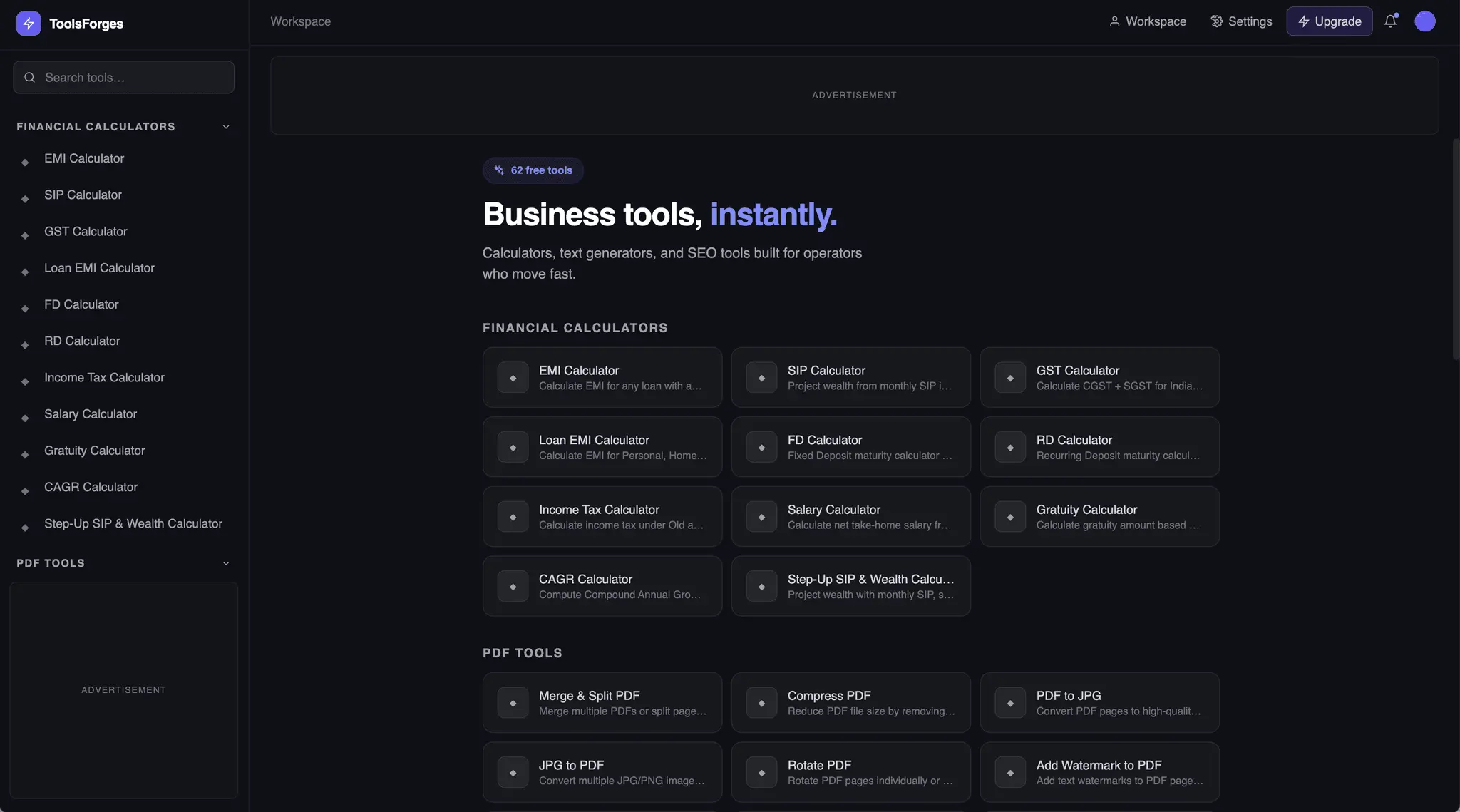 Screenshot 1 of ToolsForges
