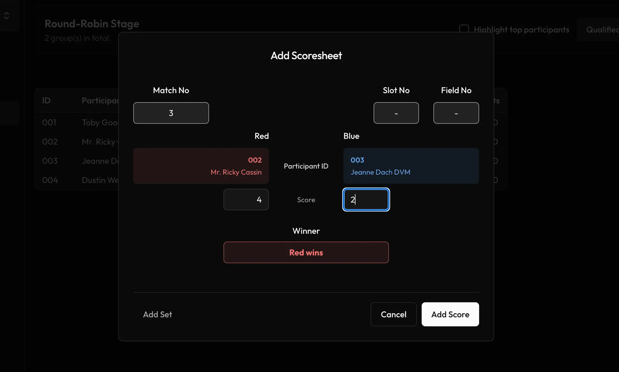Screenshot 3 of Tournamyx 