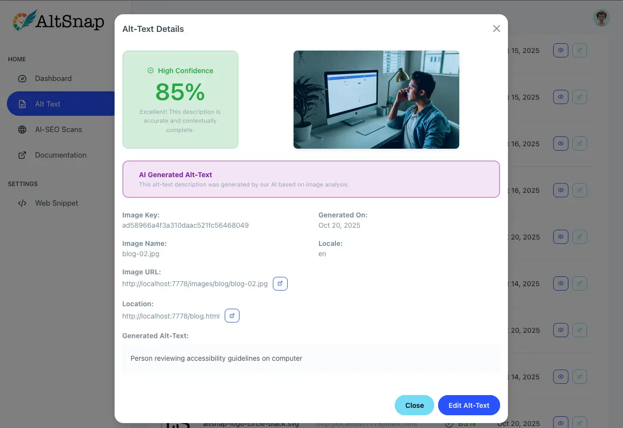 Screenshot 5 of AltSnap.ai
