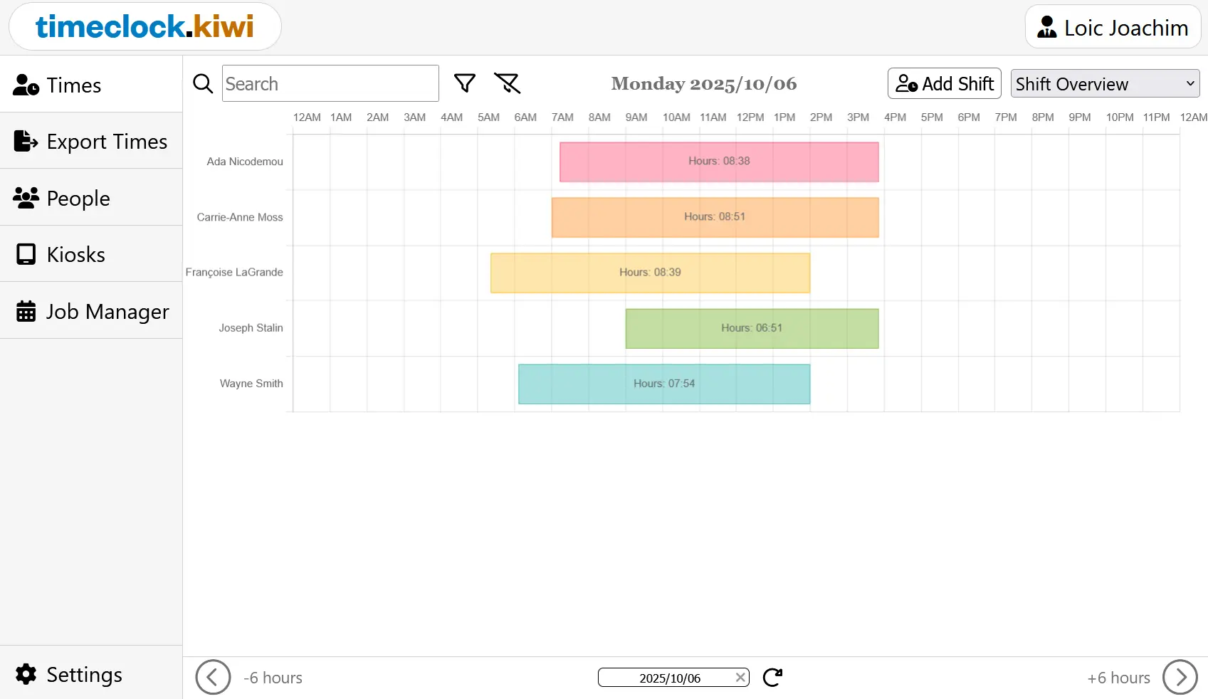 Screenshot 3 of Timeclock.Kiwi