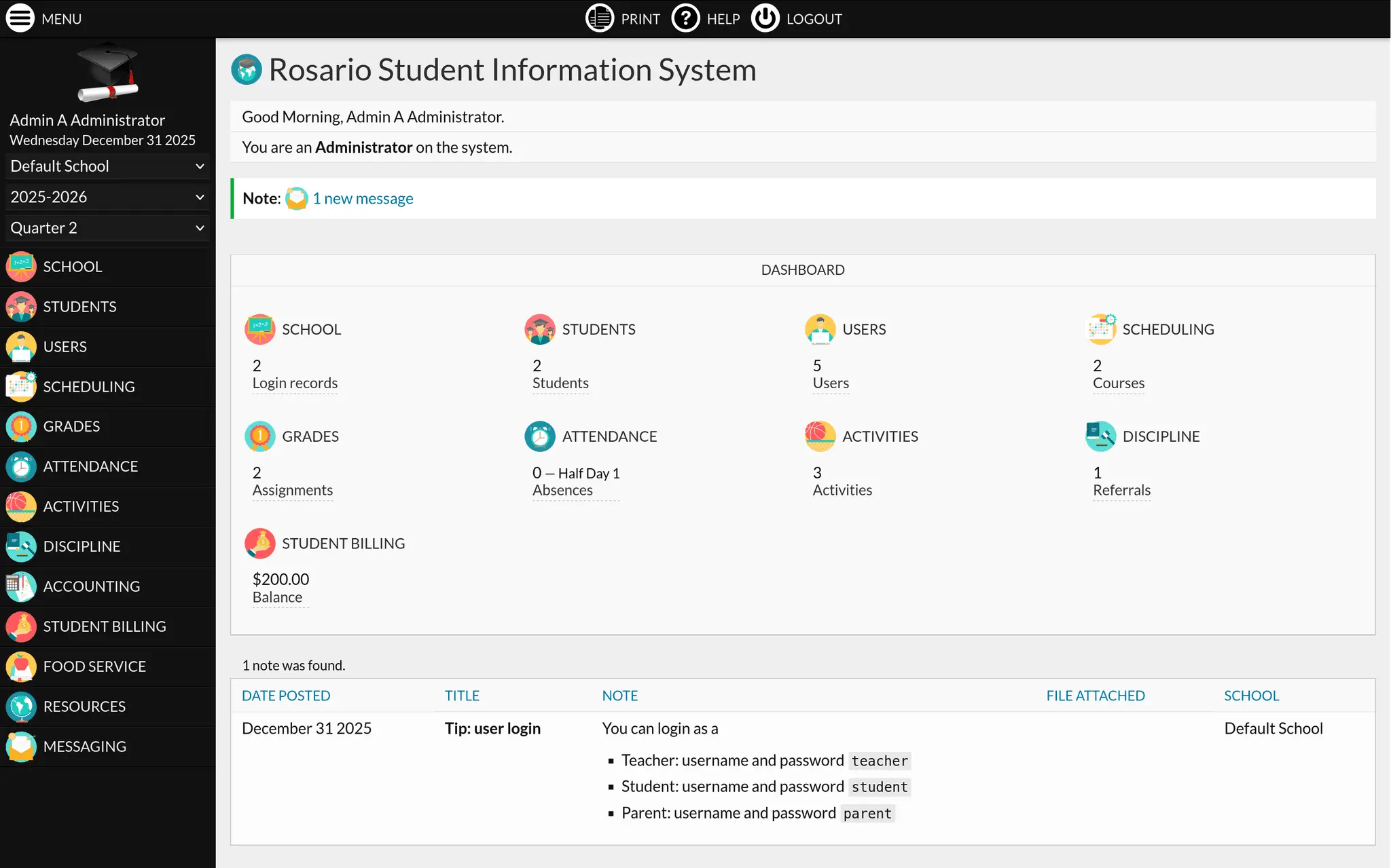 Screenshot 4 of RosarioSIS