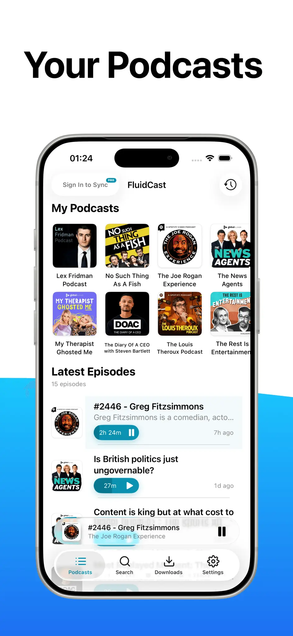 Screenshot 4 of FluidCast - Podcast Player