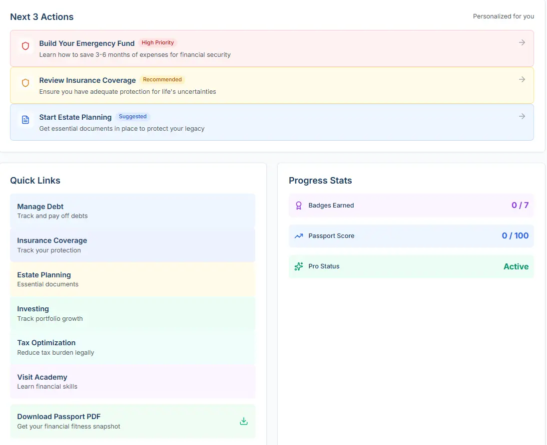 Screenshot 3 of Financial Fitness Passport