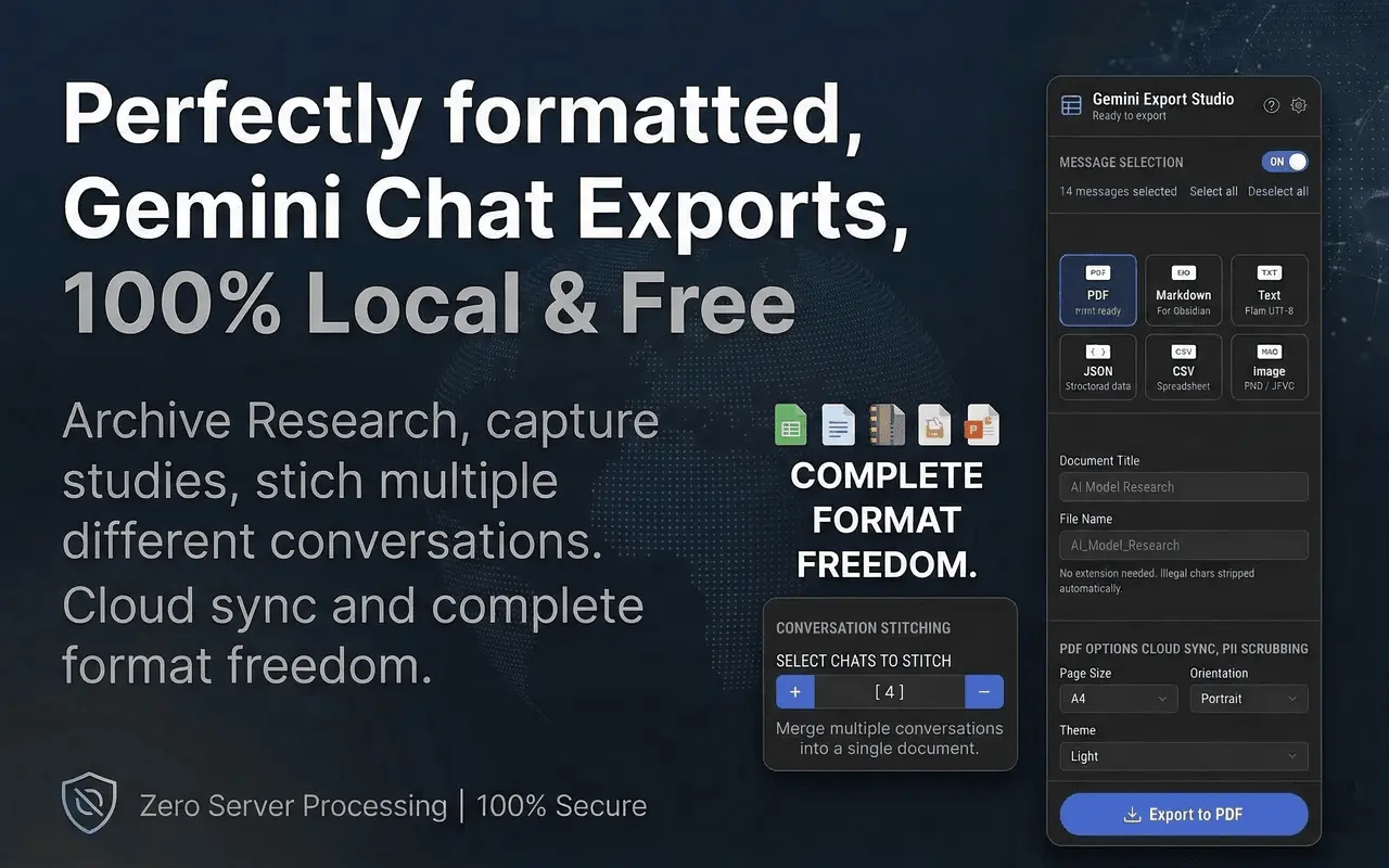 Screenshot 3 of Gemini Export Studio