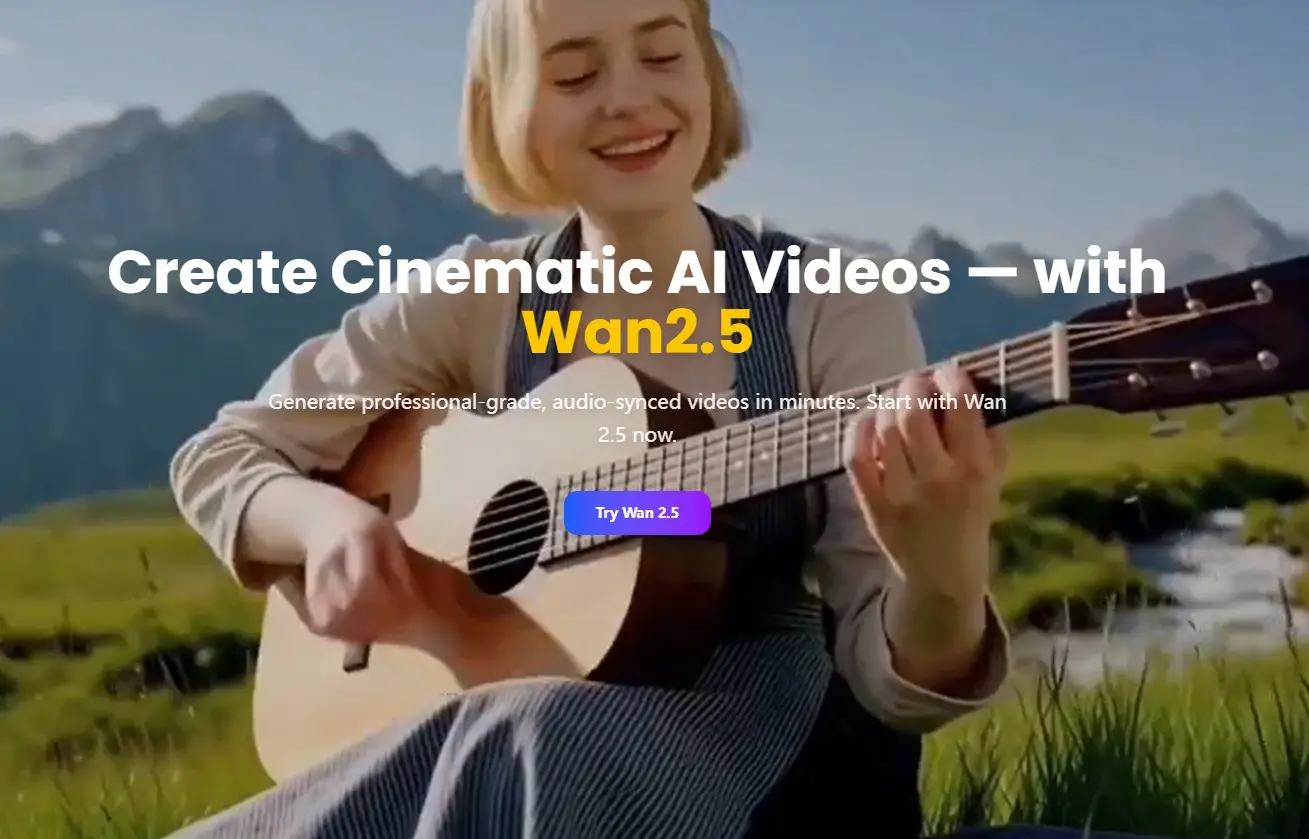 Screenshot 1 of Wan 2.5 AI Video Generator