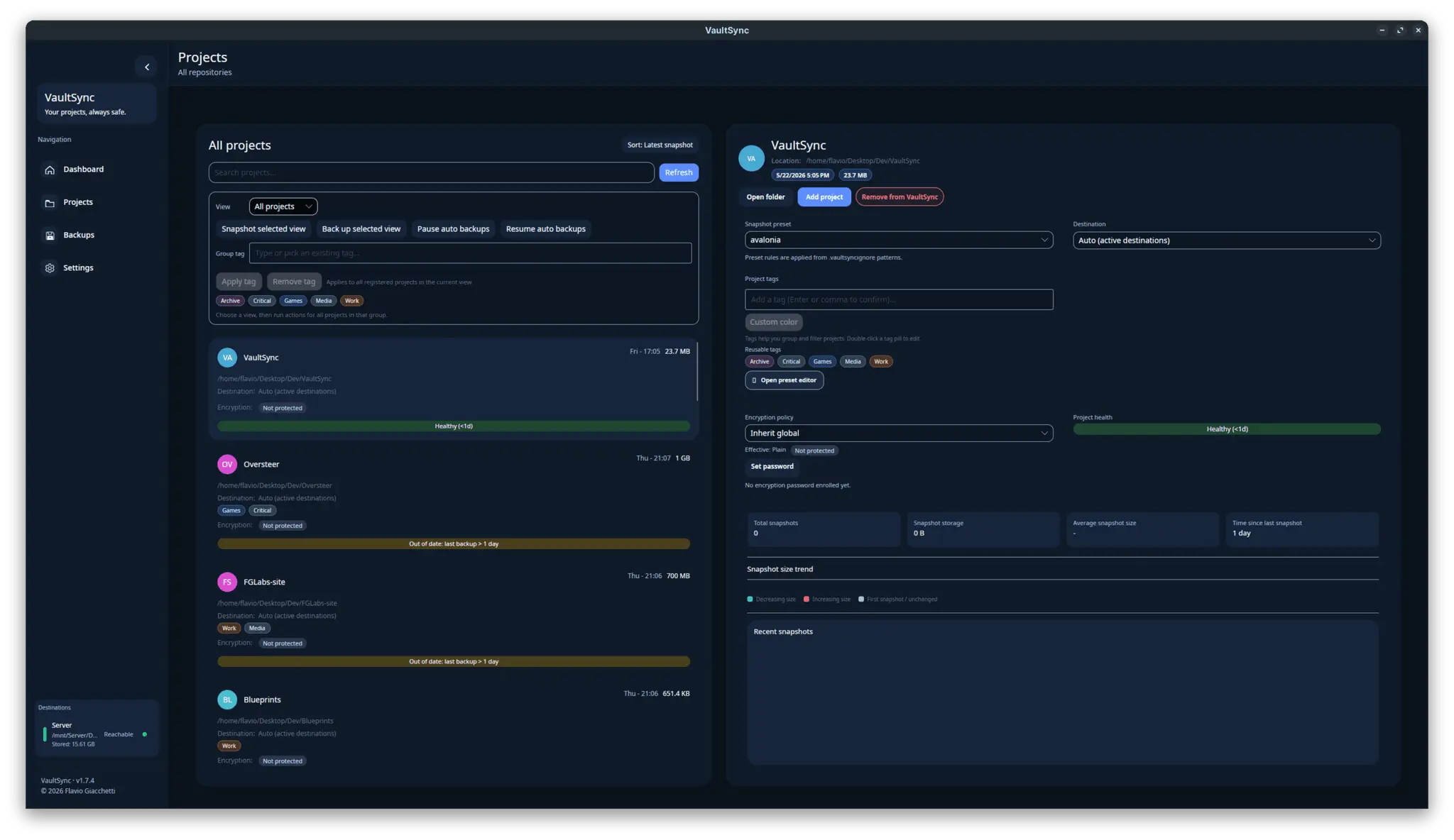 Screenshot 2 of VaultSync