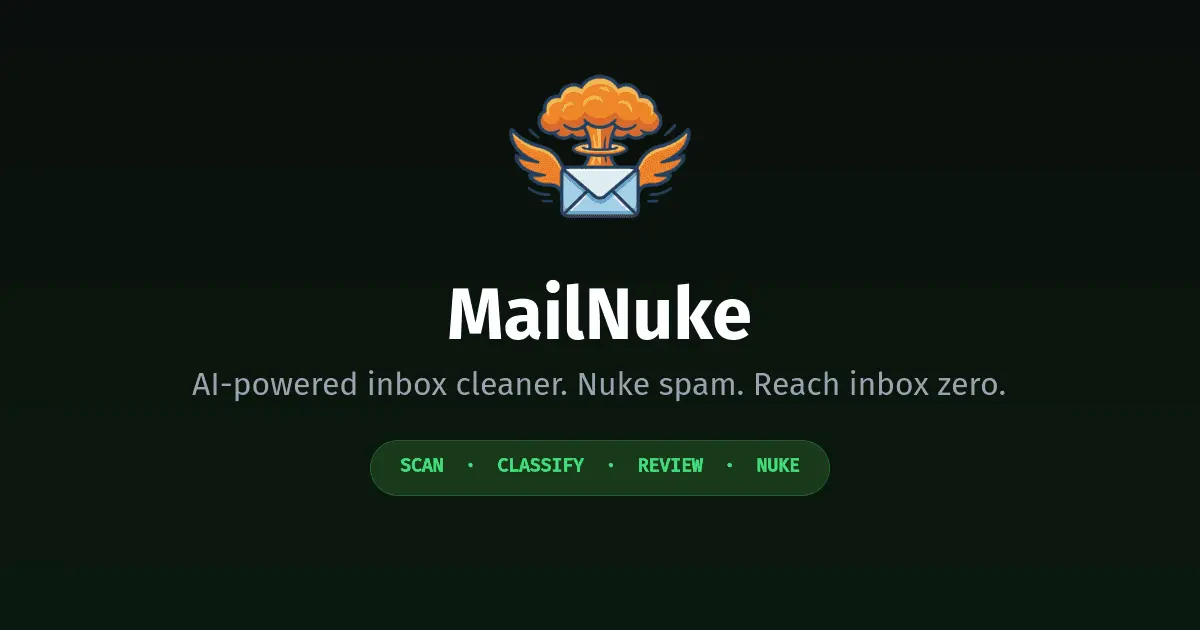 Screenshot 1 of MailNuke