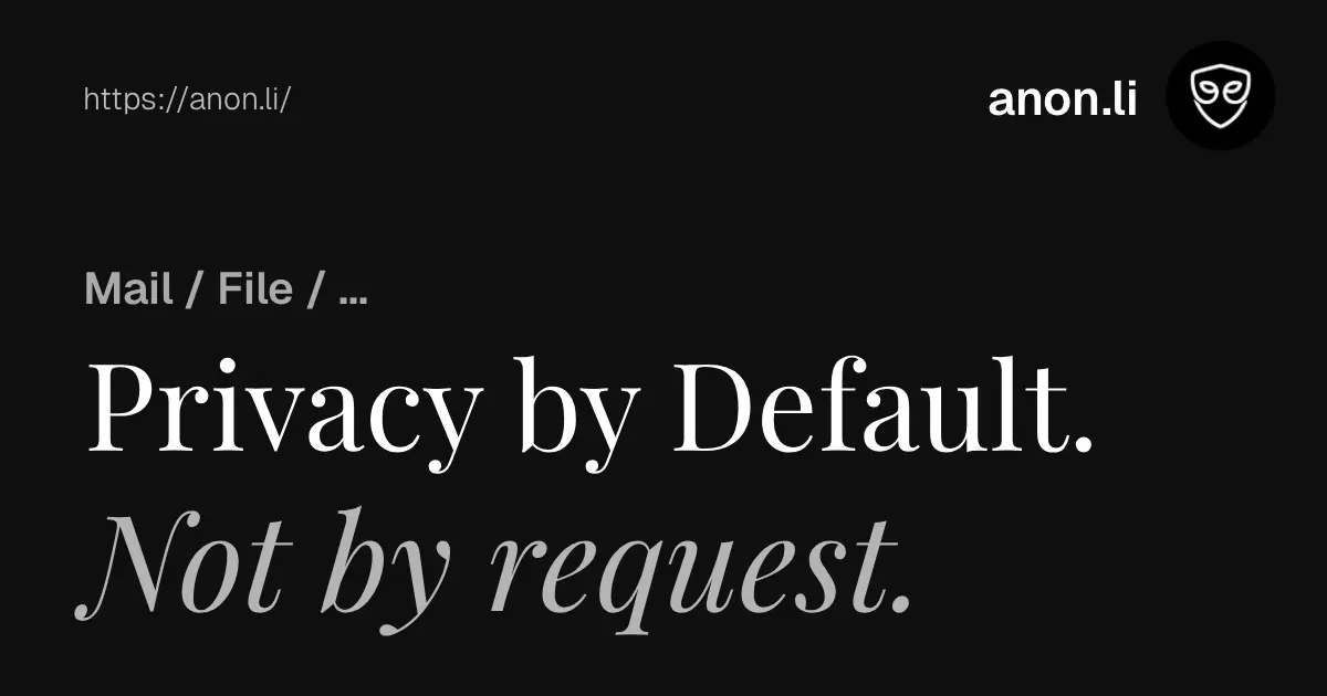 Screenshot 1 of anon.li