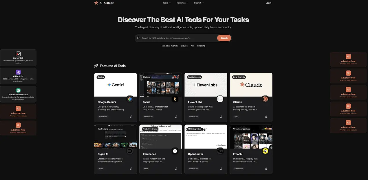 Screenshot 1 of AI Trust List