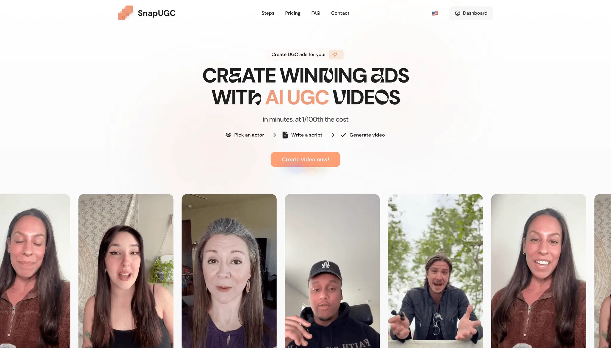 Screenshot 1 of SnapUGC: Create AI UGC Ads & Videos