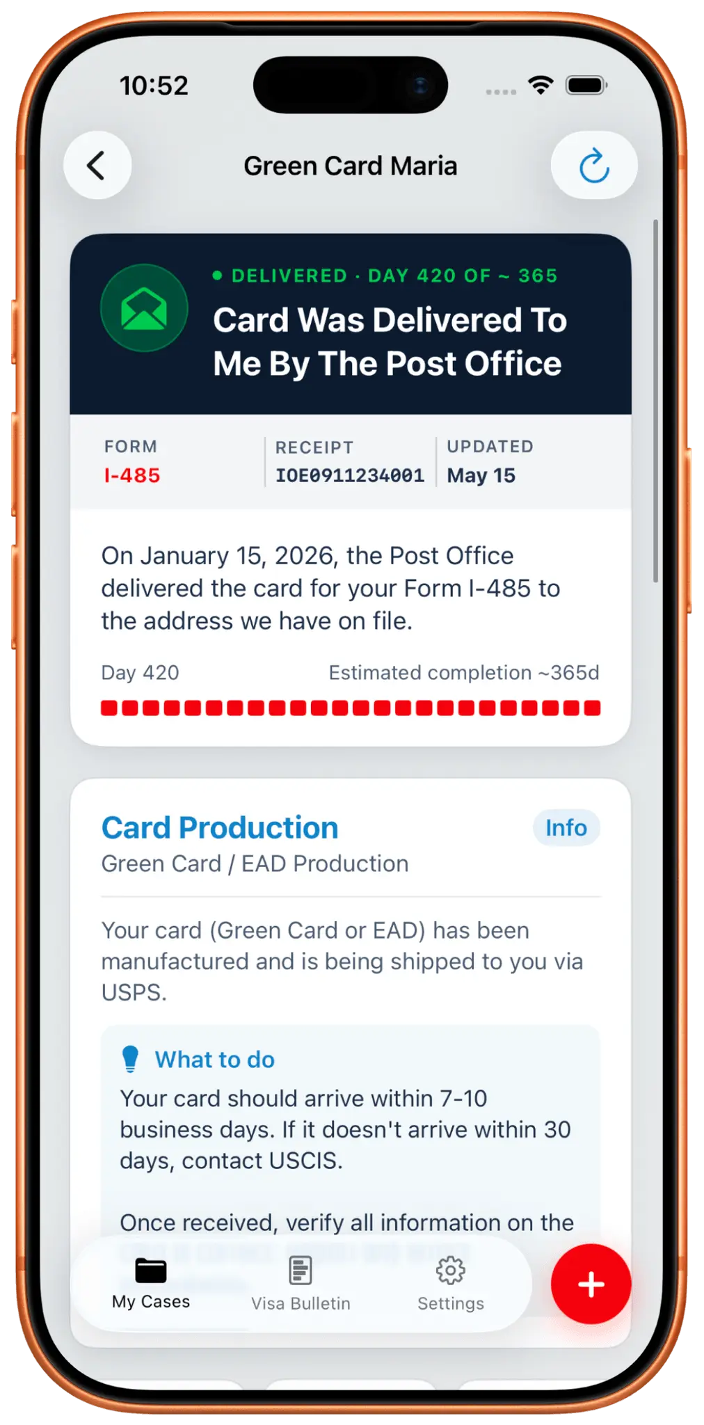 Screenshot 4 of VisaWatch