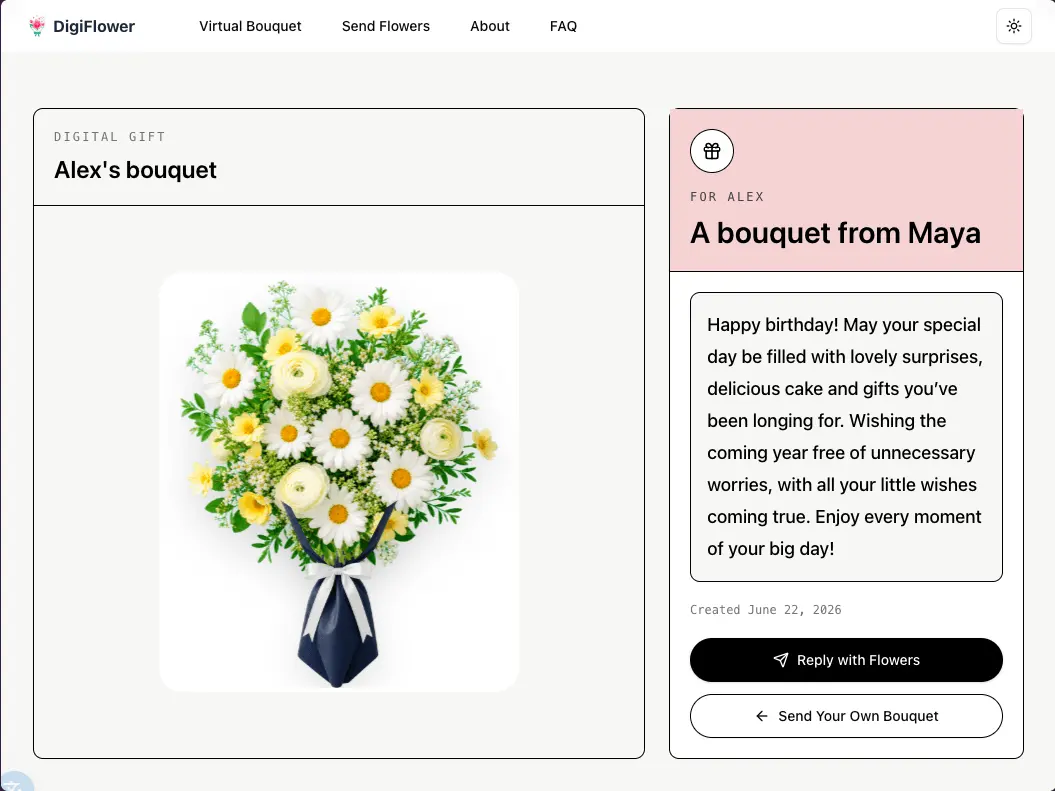 Screenshot 4 of Digital Flower Bouquet