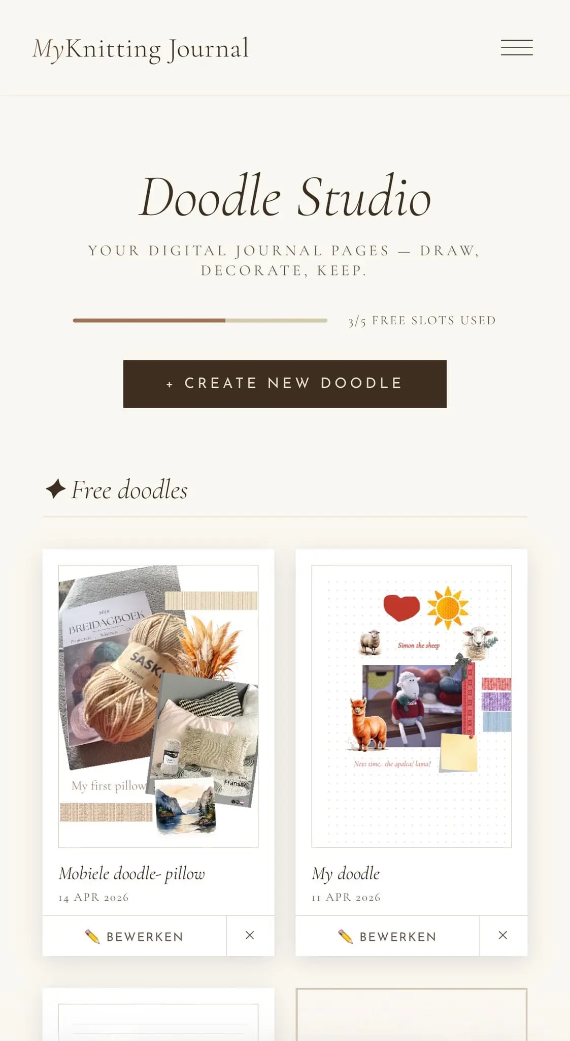 Screenshot 9 of yourknittingjournal.com