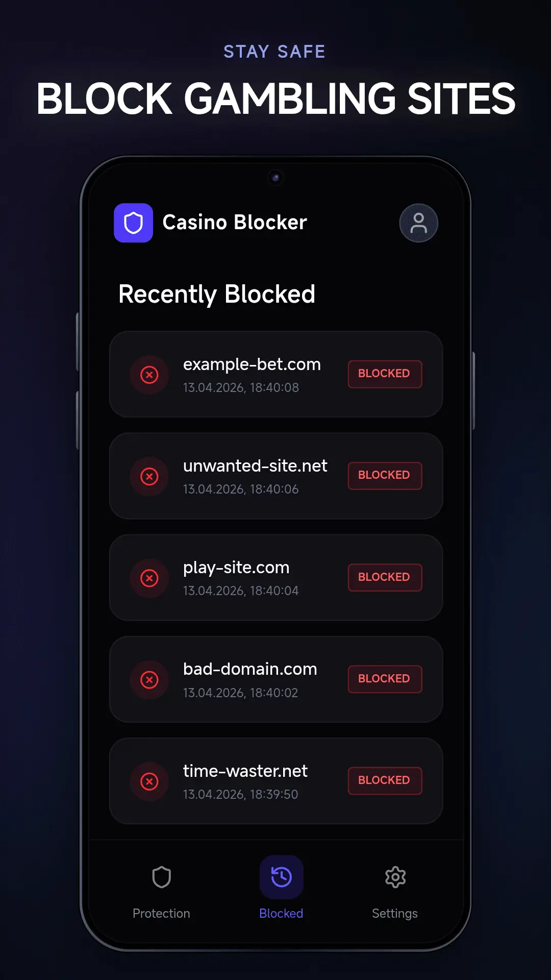 Screenshot 2 of Casino Blocker