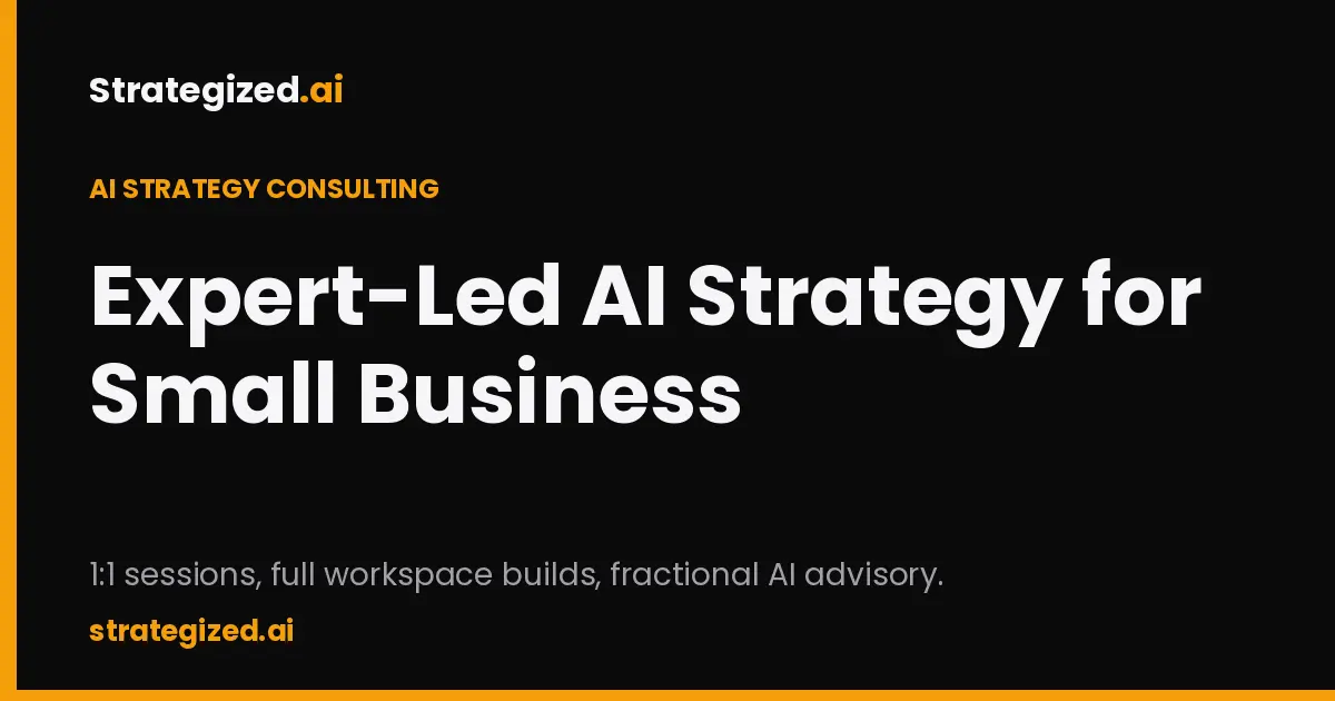 Screenshot 1 of Strategized.ai