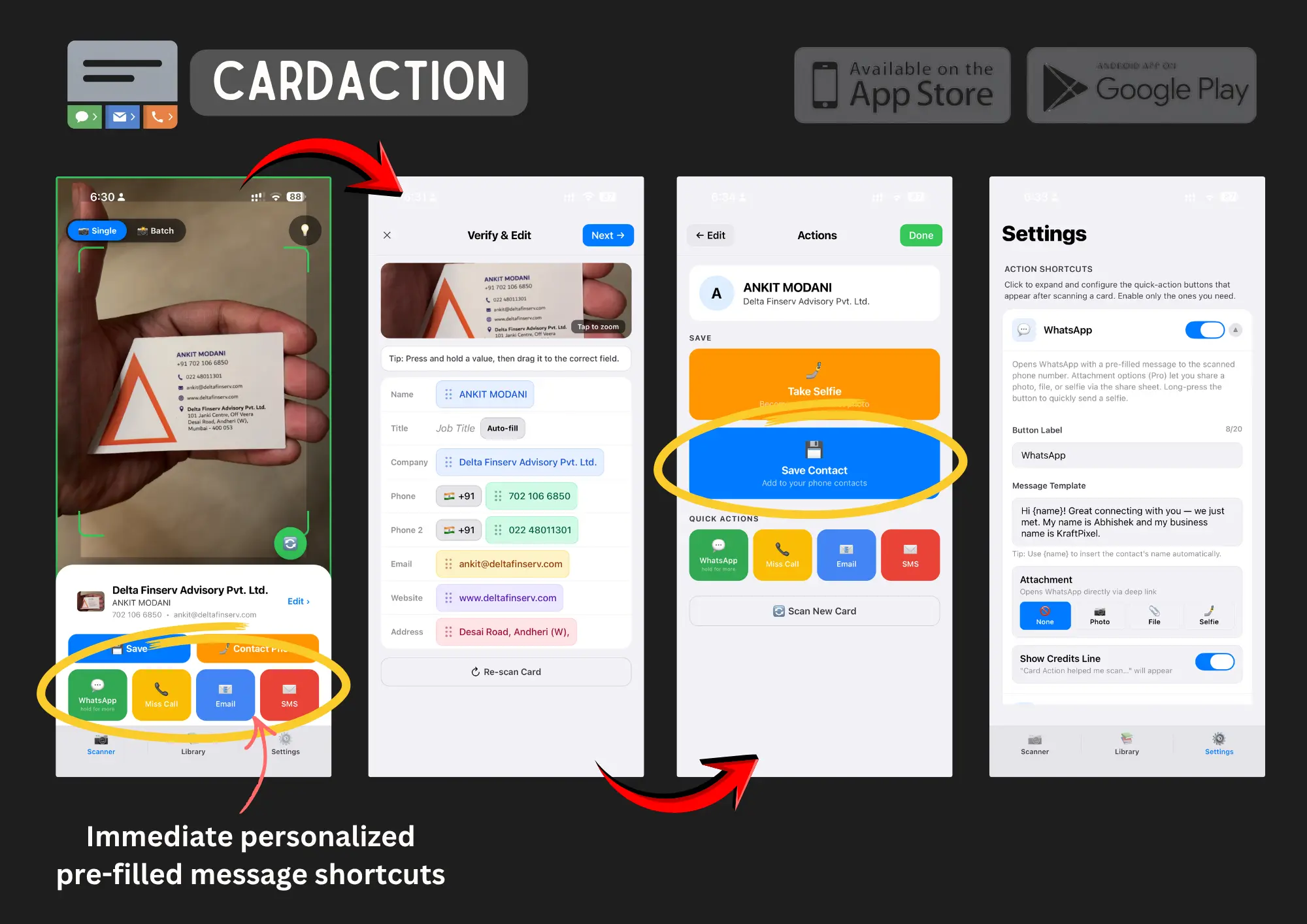 Screenshot 2 of CardAction