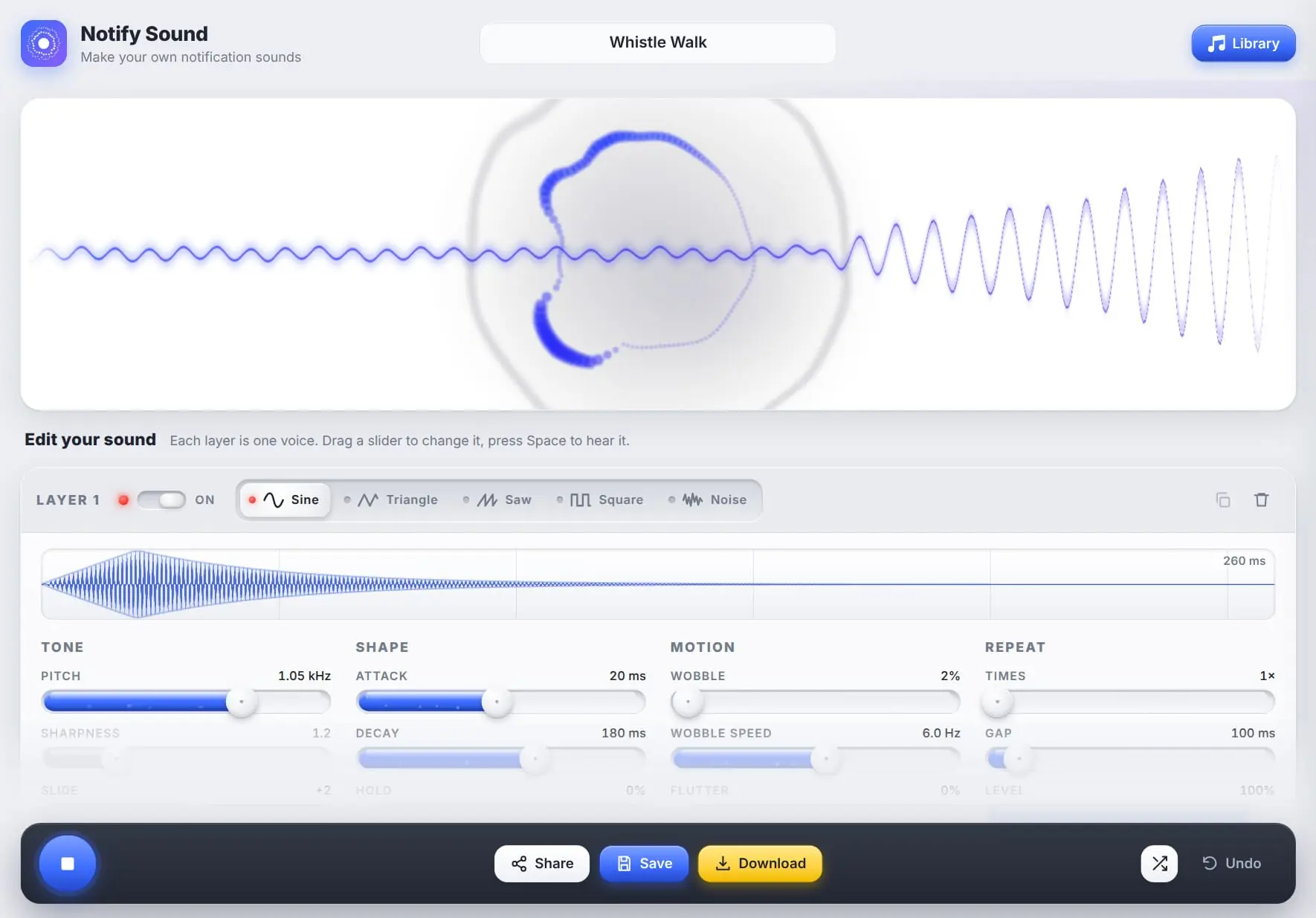 Screenshot 2 of Notify Sound