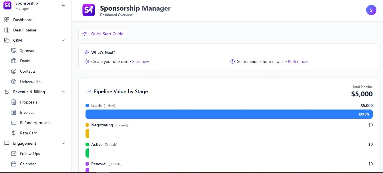 Screenshot 8 of Sponsorship Manager