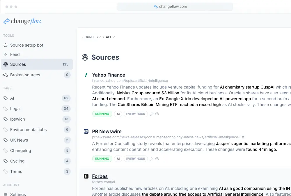 Screenshot 2 of Changeflow