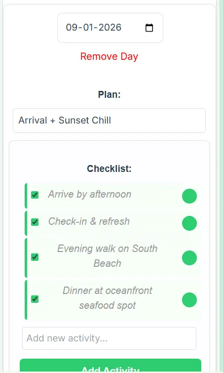 Screenshot 4 of Travel checklist PDF Generator
