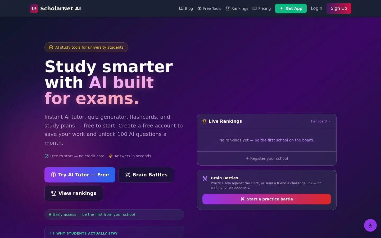 Screenshot 2 of ScholarNet AI