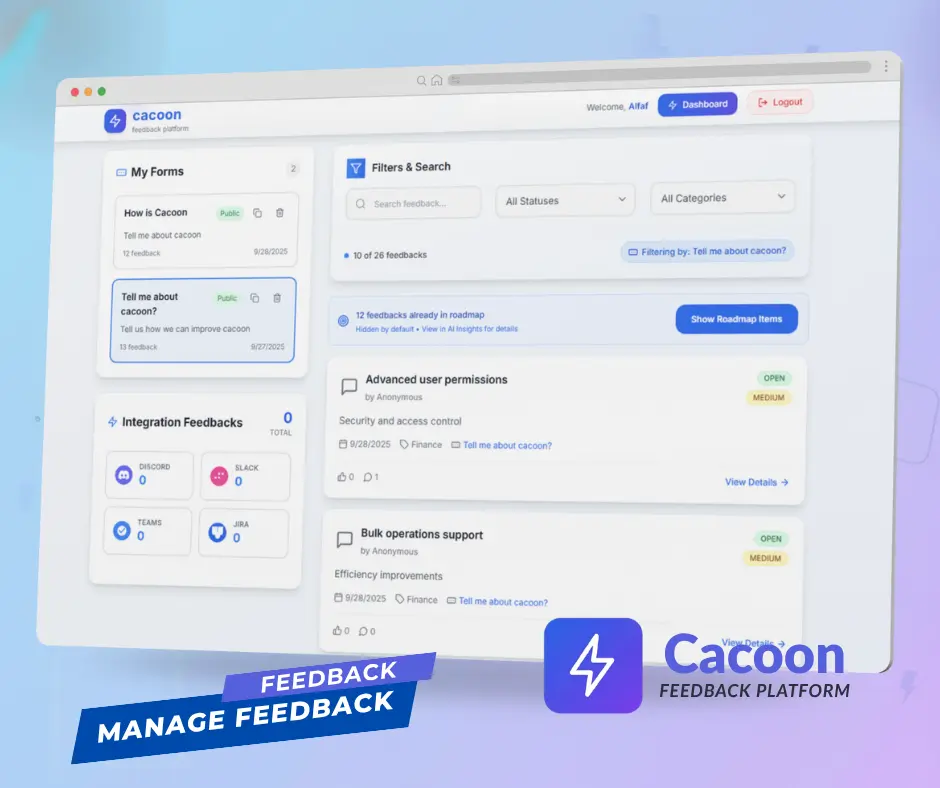 Screenshot 4 of Cacoon Feedback