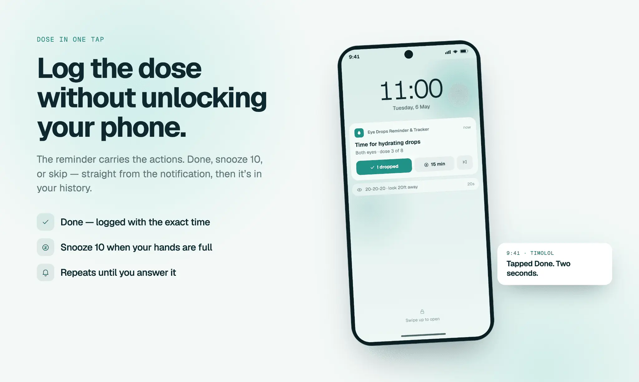 Screenshot 2 of Eye Drops Reminder & Tracker