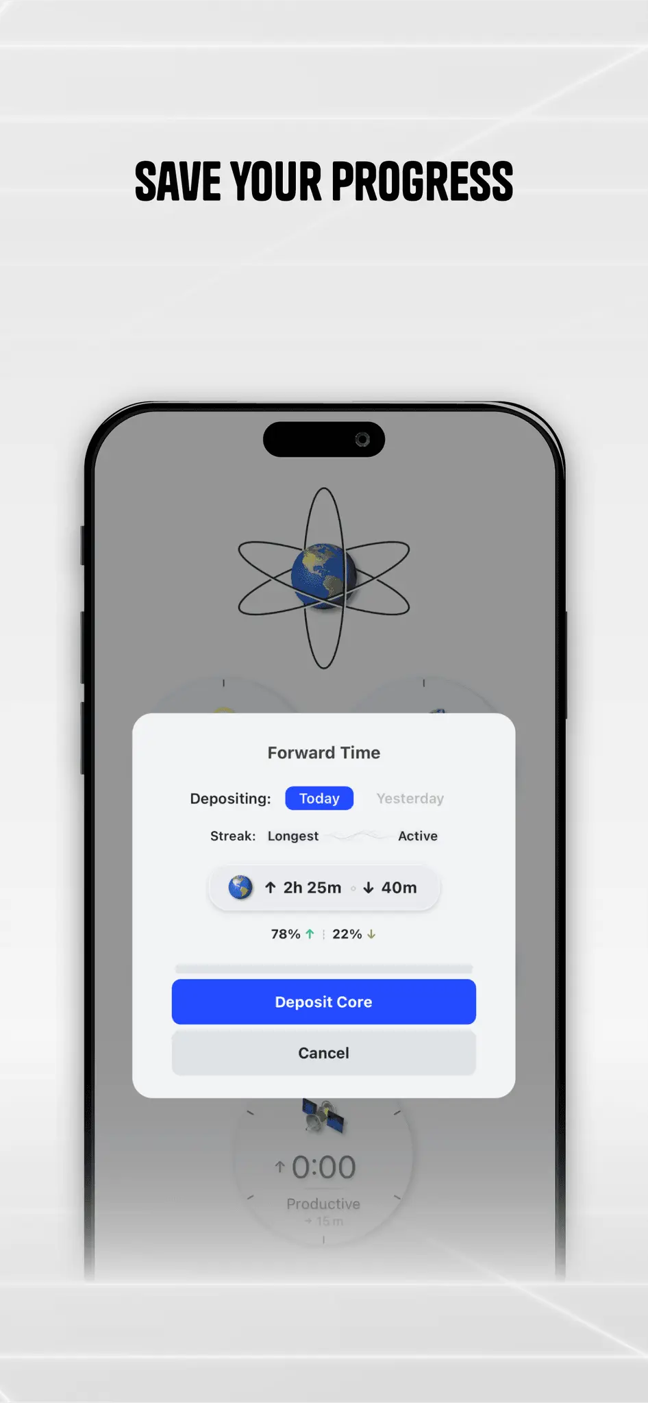 Screenshot 6 of Flowton: the "time particle"