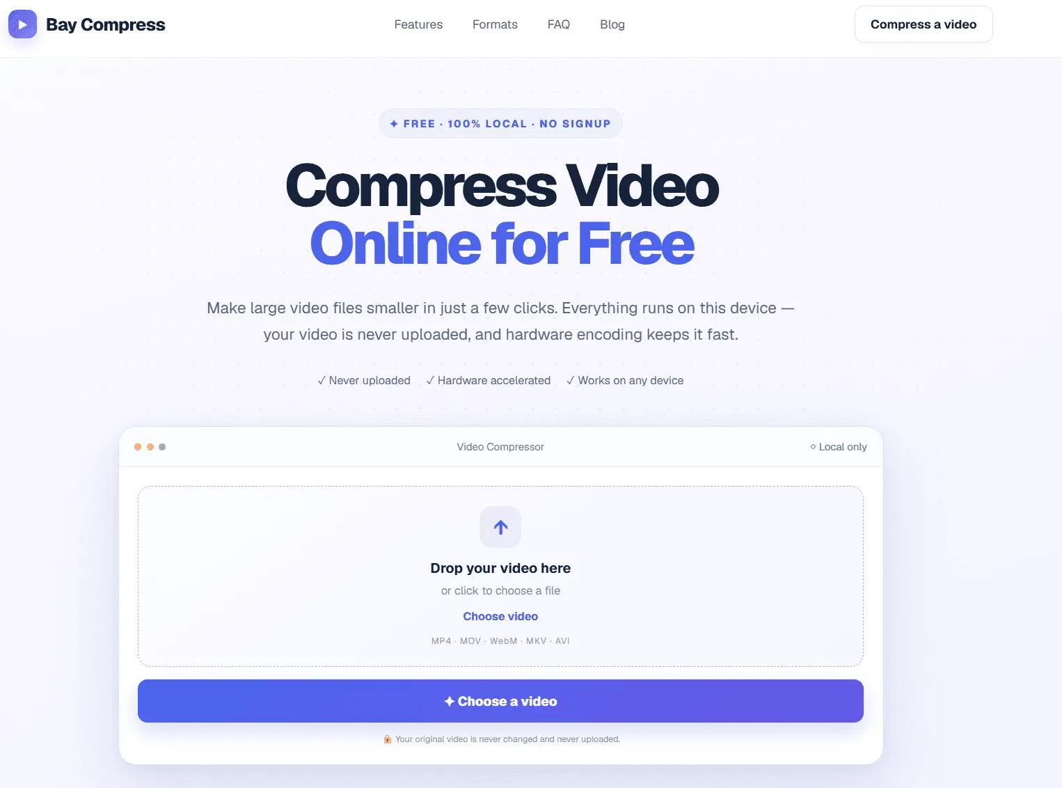 Screenshot 1 of Bay Compress