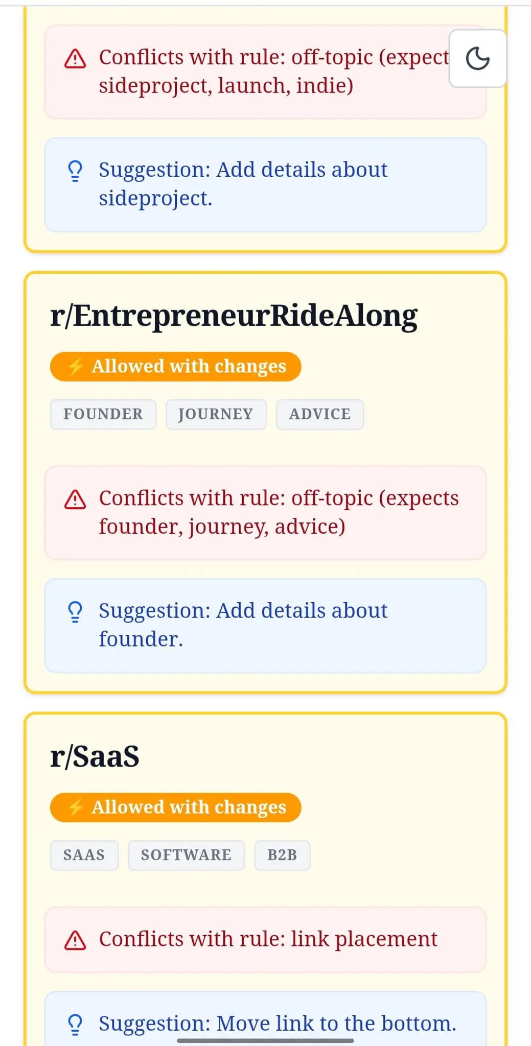 Screenshot 4 of SubredditScan