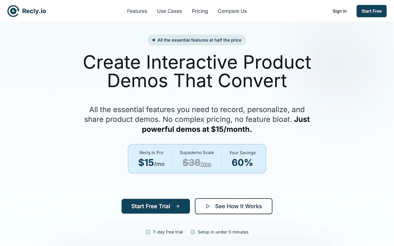 Screenshot 1 of Recly.io