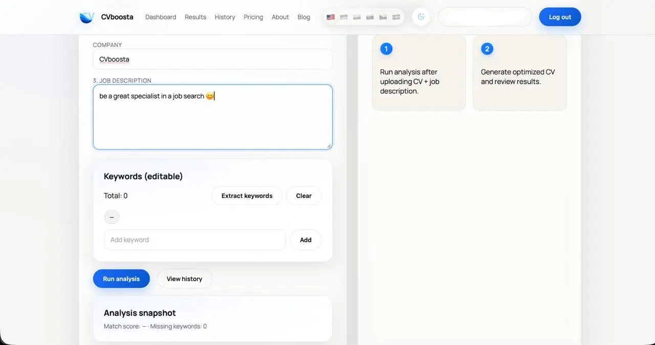 Screenshot 2 of CVboosta