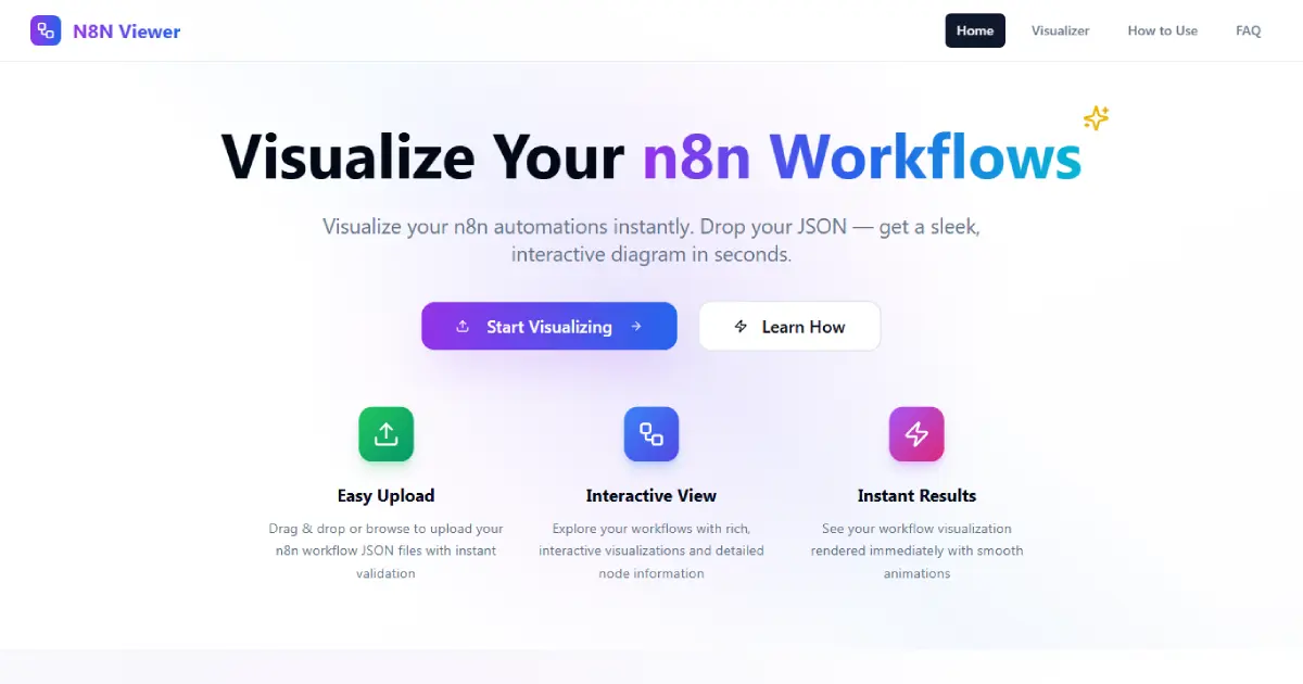 Screenshot 1 of N8N Viewer
