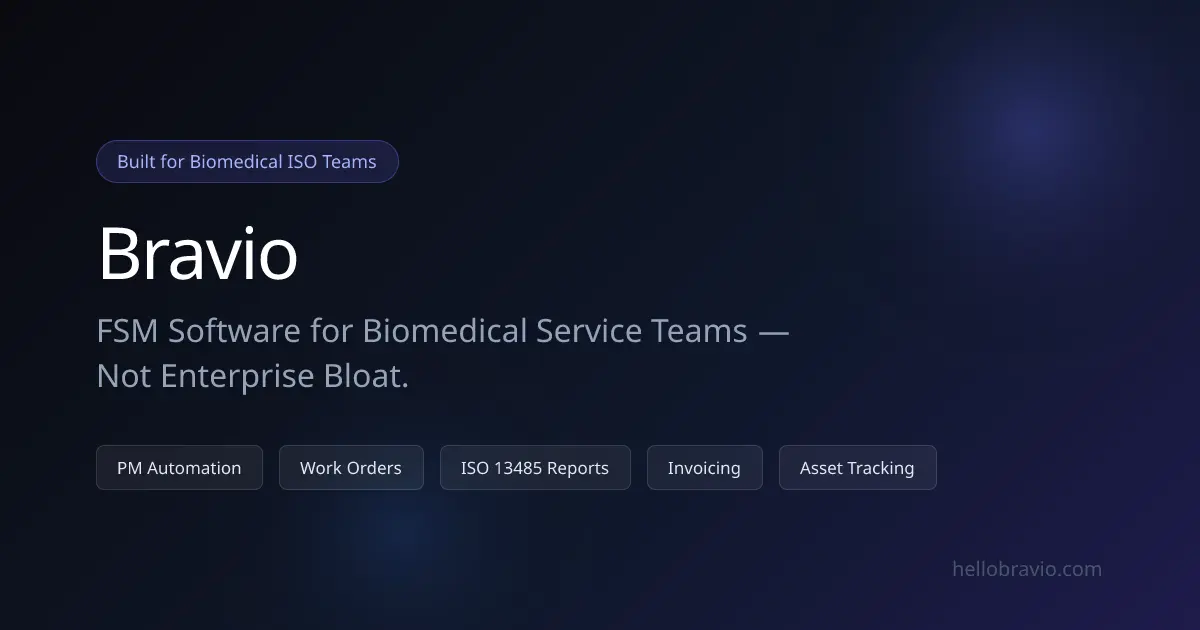 Screenshot 1 of Bravio Field Service and CRM for Biomed