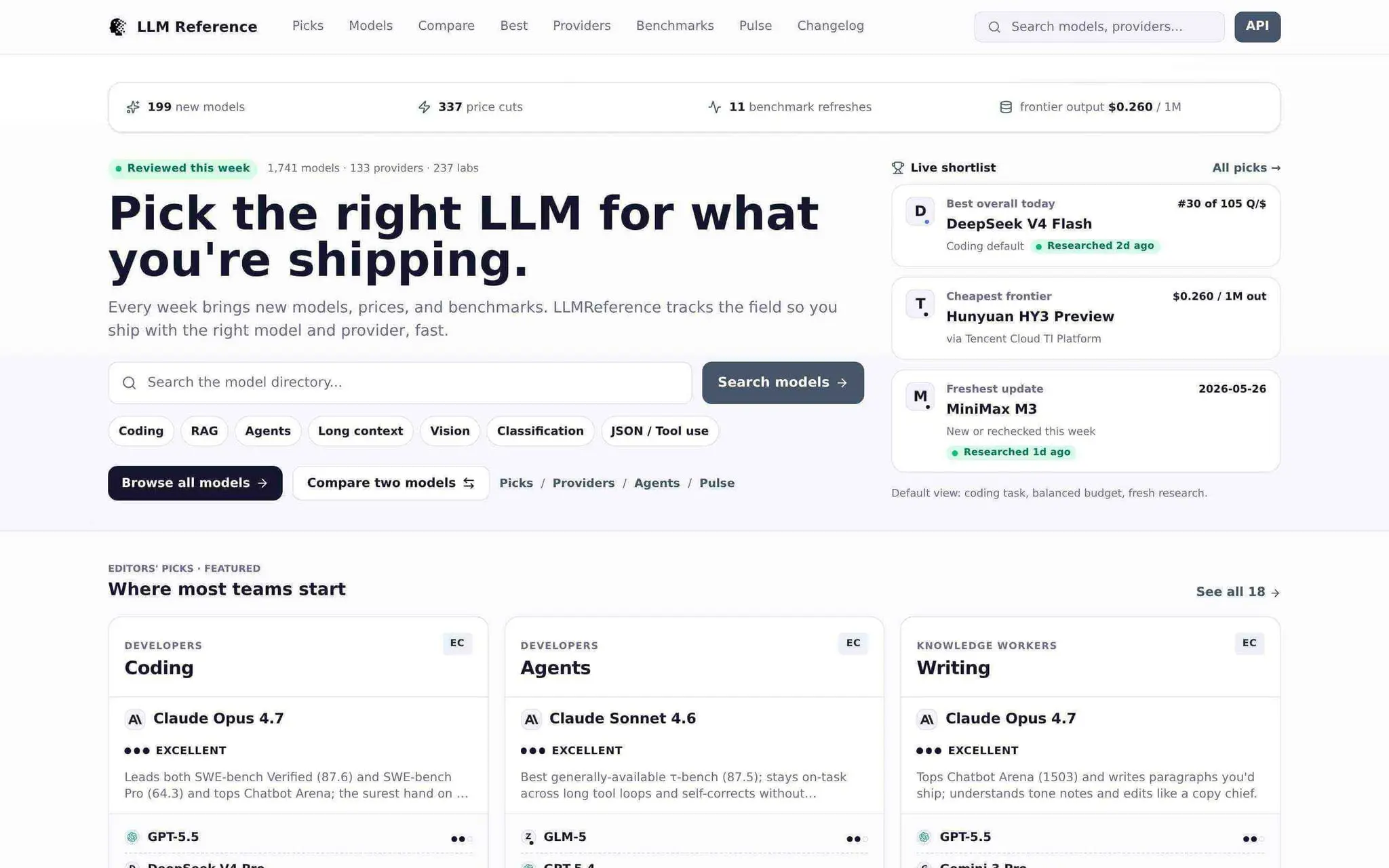 Screenshot 1 of LLM Reference