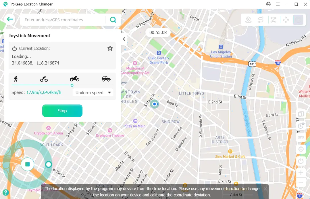Screenshot 3 of PoKeep Location Changer