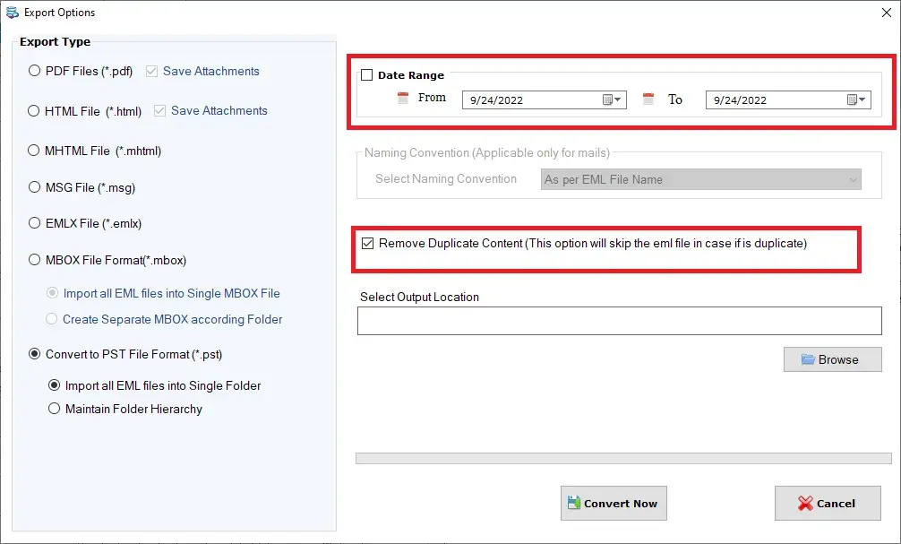 Screenshot 1 of Softaken EML to PST Converter